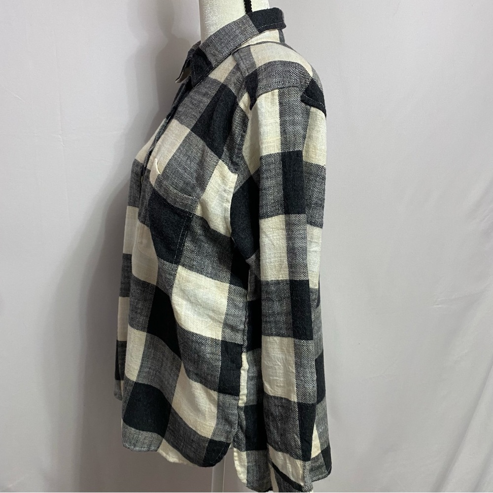 NWT American Eagle Boyfriend Fit Amazingly Soft  Flannel Shirt Size S #1358 - Picture 2 of 12